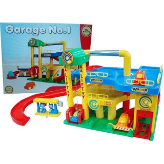 WADER QUALITY TOYS Spielzeug-Auto Garage No.1 Parkhaus Parkgarage Autogarage bunt