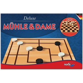 Noris Spiele Deluxe - Mühle & Dame; 606108012