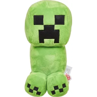 Mattel Minecraft - Creeper Plüschfigur, ca. 21 cm, weich, Geschenk zum Sammeln für Fans, Spielzeug ab 3 Jahren HBN40