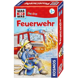 KOSMOS 712556 was ist was Junior - Feuerwehr, Lernspiel für 2-4 Spieler, spannendes Quiz für Kinder ab 5 Jahre, Cooles Feuerwehr Spiel für Kinder