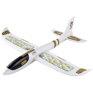 HABA 303520 - Terra Kids Wurfgleiter | Gleitflugzeug für Kinder ab 5 Jahren | Fluggleiter aus Styropor | spannendes Wurf- und Fluggerät | tolles Flugzeug zum Selber zusammenbauen, Bekleben und Werfen