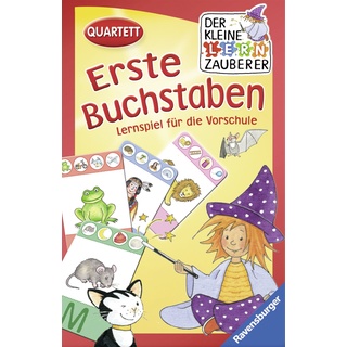 Ravensburger - Der kleine Lernzauberer - Lernspiel: Erste Buchstaben (Quartett): Lernspiel für die Vorschule