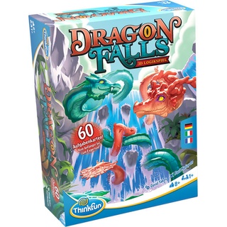 ThinkFun 76496 Dragon Falls - 3D Logikspiel für Kinder und Erwachsene Brettspiel ab 1 Spieler ab 8 Jahren