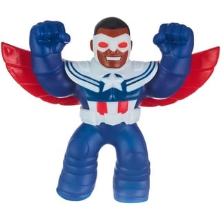 Heroes of Goo Jit Zu – Marvel-Helden-Packung. Captain America – Sam Wilson – biegsam, 11,5 cm groß, 41376