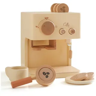 yozhiqu Kinder-Kaffeemaschine 10-teiliges Kinderkaffeemaschinen-Set, (1-tlg), Küchenset aus Holz, Spielzeug für Kleinkinder, Küchenzubehör