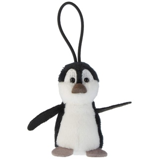 NICI 43619 Anhänger Pinguin mit elastischer Schlaufe, 8 cm, weiß/schwarz