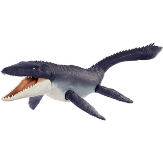 Jurassic World HCB04 - Schützer der Meere Mosasaurus-Dinosaurier-Actionfigur, Dinosaurier Spielzeug ab 4 Jahren