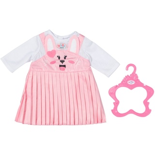 Baby Born Puppenkleidung »Häschenkleid, 43 cm«, mit Kleiderbügel rosa|weiß