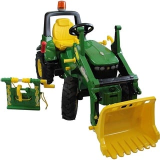 Rolly Toys Trettraktor, Traktor JohnDeere 7930, Frontlader, Seilwinde, 3-8 Jahre