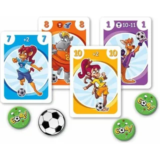 Clementoni® Spiel CLEMENTONI Kartenspiel ZOO Fußball