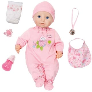 Zapf B01EJKLX2U Baby Annabell weiche Babypuppe mit vielen lebensechten Funktionen mit Schlafaugen und Zubehör, Single, Mehrfarbig, 46 cm