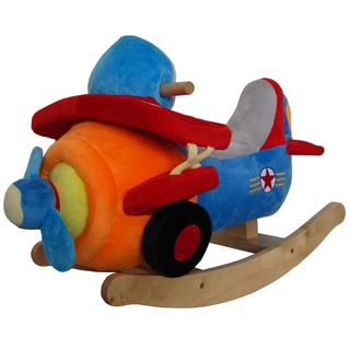 Sweety-Toys Schaukeltier Sweety Toys 4751 Schaukelstuhl Flugzeug bunt