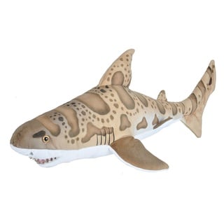 Wild Republic Living Ocean Leopardenhai, Wal-Kuscheltier, Schlaftier für Babys, Gastgeschenk für die nächste Babyparty, Füllung und Stoff aus recycelten Wasserflaschen, 66 cm