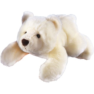 GLOREX 0 4513-1 - Kuscheltier zum Selberstopfen Eisbär Sven, ca. 28 cm groß, aus hochwertigem Plüsch genäht, muss nur noch befüllt werden, mit Geburtsurkunde