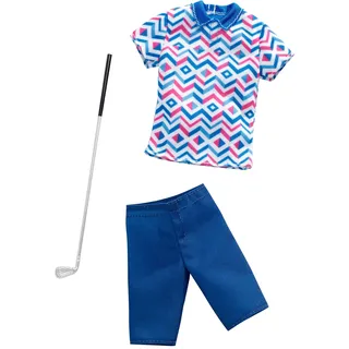 Barbie Ken Mode - Golf Shirt und Hose und Golfschläger