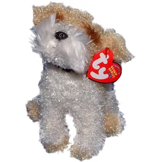 TY - Beanie Baby - Plüschfigur SCRAPPY / Terrier / Hund (ca. 14 cm groß)