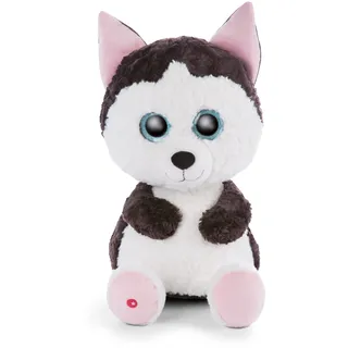 NICI Glubschis: Das Original – Glubschis Husky Barkley 45cm – Kuscheltier Husky mit großen Augen – Flauschiges Plüschtier mit großen Glitzeraugen – Schmusetier für Kuscheltierliebhaber