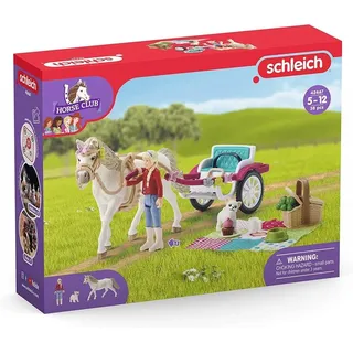 Schleich® Lernspielzeug 42467 Spielfigur Horse Club Kutsche für Pferdeshow (33-St), mit umfangreichem Zubehör