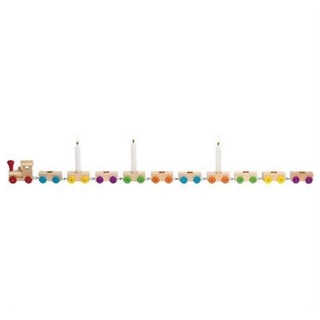 goki Spielzeug-Zug Geburtstagszug - 11 Teile, 75 cm lang, aus Holz, für 10 Kerzen bunt