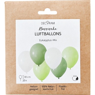 Luftballons Klassisch, Eukalyptus-Mix