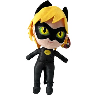 Miraculous Ladybug Cat Noir Plagg Tikki Kwami Lifesize Plagg Kuscheltier Plüsch Plüschtier (Miraculous Cat Noir 35 cm)