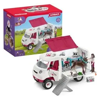 schleich Spielset HORSE CLUB 42439, ab 5 Jahre, Mobile Tierärztin mit Hannoveraner Fohlen 37 Teile