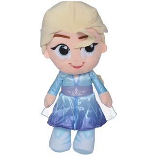 Simba 6315877626 - Disney Frozen II Elsa 43cm, Plüschfigur, Eiskönigin, Eisprinzessin, Kuscheltier, ab den ersten Lebensmonaten
