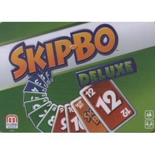 Mattel Games - SKIP-BO Deluxe Metallbox