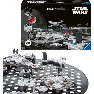 Ravensburger 23860 -GraviTrax Star Wars Action-Set Deathstar - GraviTrax Starterset Star Wars - Kugelbahn und Konstruktionsspielzeug ab 8 Jahren, alleine bespielbar, Schwarz