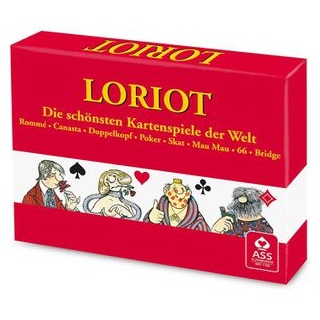 ASS Kartenspiel Altenburger 22571007, Loriot Romme, ab 8 Jahre, 2-6 Spieler, Loriot-Zeichnungen