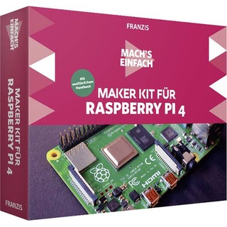 Franzis Verlag 67112 Mach's einfach - Raspberry Pi4 Raspberry Pi Experimentierkasten ab 14 Jahre