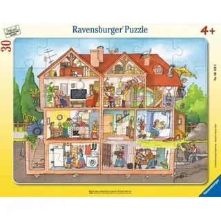 RAVENSBURGER 6154 Kinderpuzzle Blick ins Haus