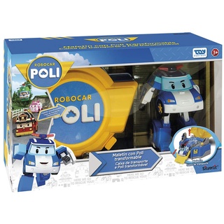 Ouaps - 83072 – Spielzeug für Kleinkinder – Robocar Spielkoffer poliert 2-in-1 – Fahrzeug inklusive