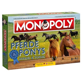 Monopoly Pferde und Ponys Edition Gesellschaftsspiel Brettspiel Spiel, 1 Spieler