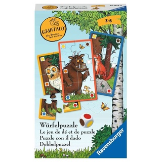 Ravensburger Mitbringspiel 20874 Der Grüffelo Würfelpuzzle Lustiges Würfel- und Sammelspiel mit dem Grüffelo für Kinder ab 3 Jahren