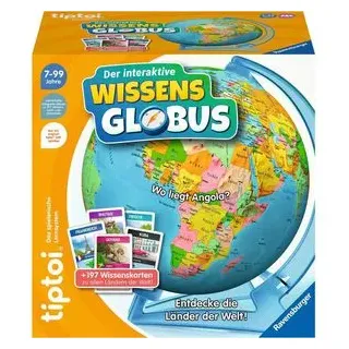 tiptoi Globus Ravensburger 00107, Wissens Globus, politisches und physisches Kartenbild, Ø 23cm