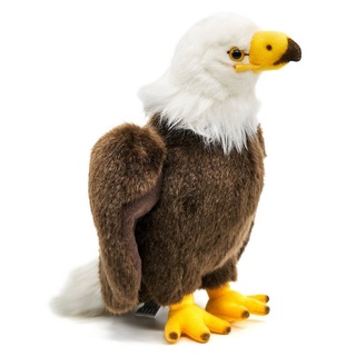 Uni-Toys Kuscheltier Weißkopfseeadler - verschied. Größen - Plüsch-Vogel, Adler, Plüschtier, zu 100 % recyceltes Füllmaterial 24 cm