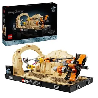 LEGO Star Wars Podrennen in Mos Espa – Diorama, Set für Erwachsene 75380