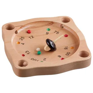 Philos Spiel, Familienspiel 3115 - Tiroler Roulette, Brettspiel aus Holz, 1-2..., Lernspiel braun
