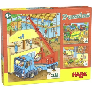 HABA - Puzzle Auf der Baustelle, 20 Teile