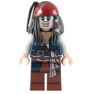 LEGO Piraten der Karibik: Minifigur Kapitän Jack Sparrow (Skeleton)