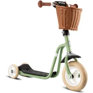 PUKY 5098 R 1 CLASSIC Scooter mit EVA-Bereifung und Lenkerkorb retro green