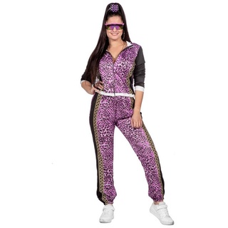 Metamorph Kostüm 80er Trainingsanzug Purple Panther für Frauen, Mach dem guten Geschmack eine deutliche Ansage! lila 38