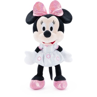 Simba 6315870396 - Disney 100 Jahre, Sparkly Minnie Mouse, 25cm Plüschtier, Micky Maus, Jubiläumsartikel, ab den ersten Lebensmonaten