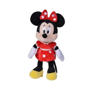 Simba 6315870226 - Disney Minnie Mouse, 25cm Plüschtier im roten Kleid, Kuscheltier, Micky Maus, ab den ersten Lebensmonaten