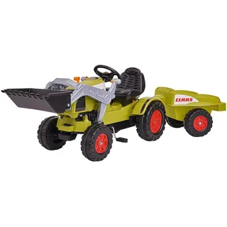 BIG Trettraktor Claas Celtis Loader, BxTxH: 46x169x54 cm, mit Trailer grau|grün|schwarz