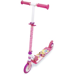 Smoby - Disney Princess - 2-rädriger Roller für Kinder - Klappbar - Höhenverstellbarer Lenker - Lautlose Rollen und Bremse