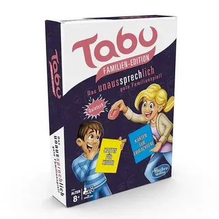 Hasbro E4941100 - Tabu Familien Edition, Familienspiel, Kartenspiel Das unaussprechlich gute Familienspiel!