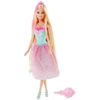 Barbie Mattel DKB60 - Modepuppen, 4 Königreiche, Zauberhaar Prinzessin, pink