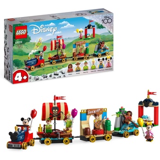 LEGO 43212 Disney: Disney Geburtstagszug Set mit Moana, Woody, Peter Pan und Tinker Bell Zug-Spielzeug plus Micky und Minnie Maus, für Kinder ab 4...